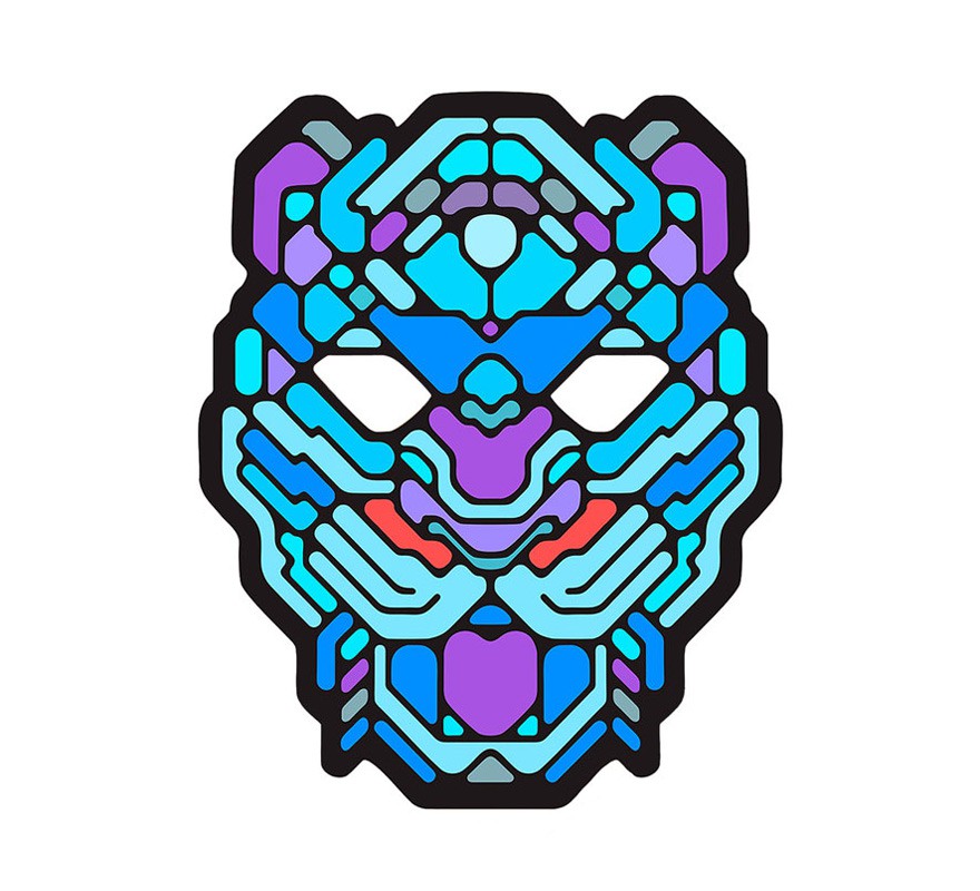 Leopard mask LED lighting