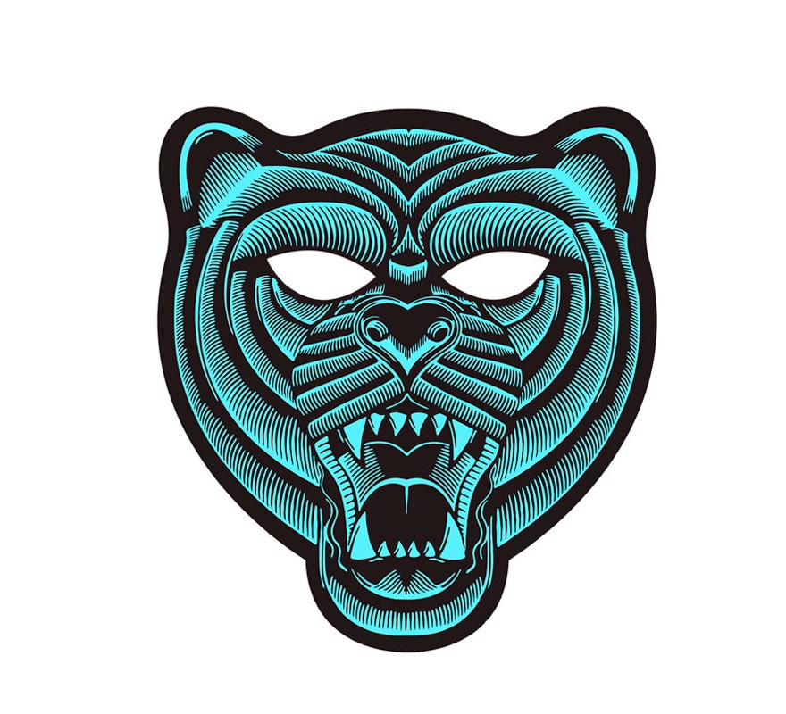 Tiger mask LED lighting