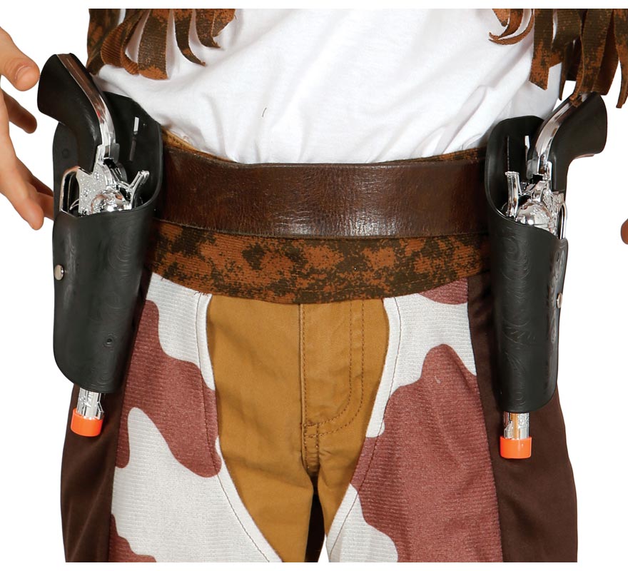 Estojo de cartucho duplo com armas de duas crianças