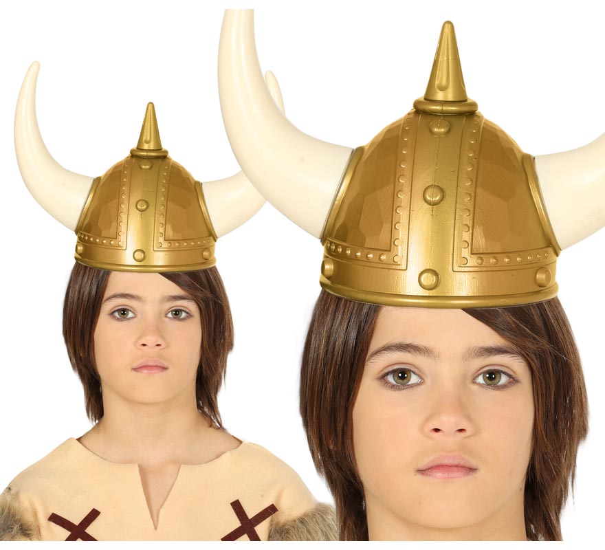 Capacete Viking com chifres para crianças