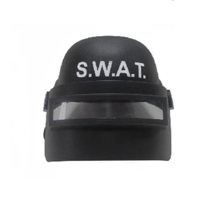 Capacete das forças especiais Swat preto