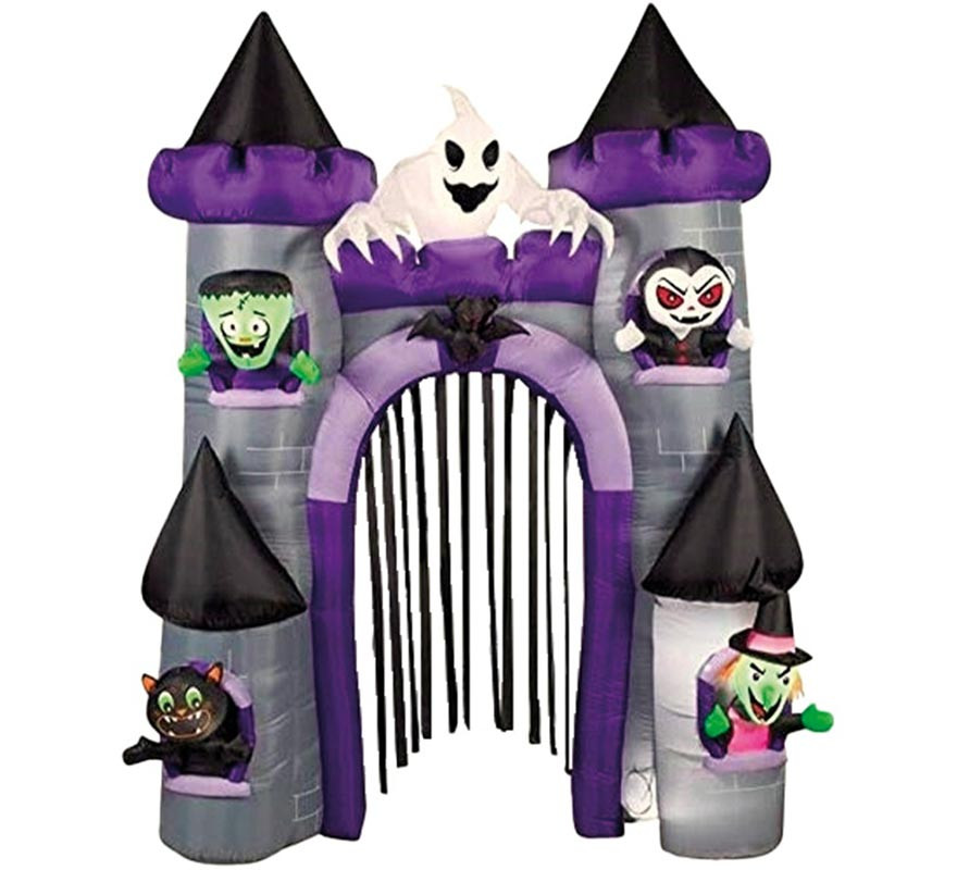 Halloween Inflatable Castle with 270 cm LEDs