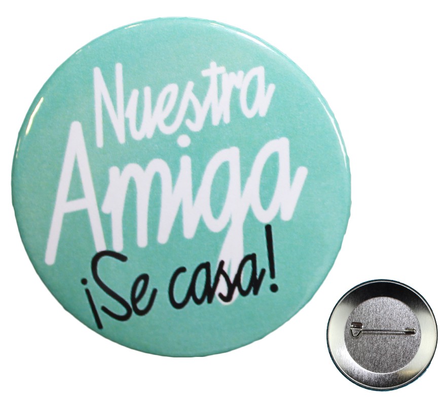 Folheado Nosso amigo casa com 5,7 cm de diâmetro