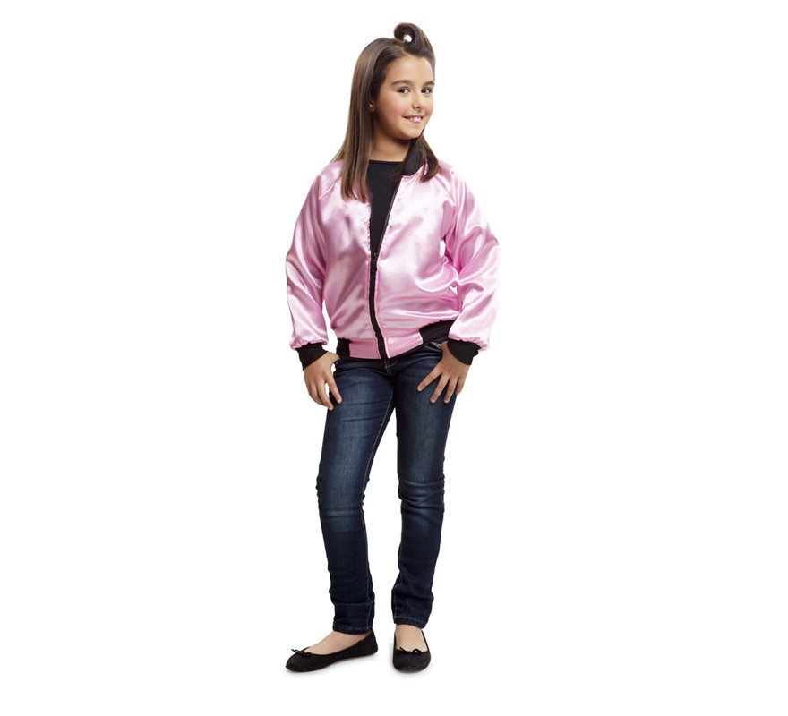 Casaco cor-de-rosa para menina