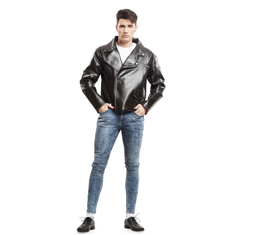 Casaco preto T-Birds para homem