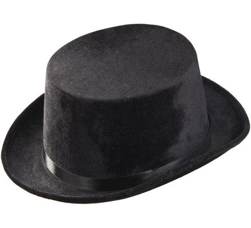 Black Velvet Wizard Top Hat