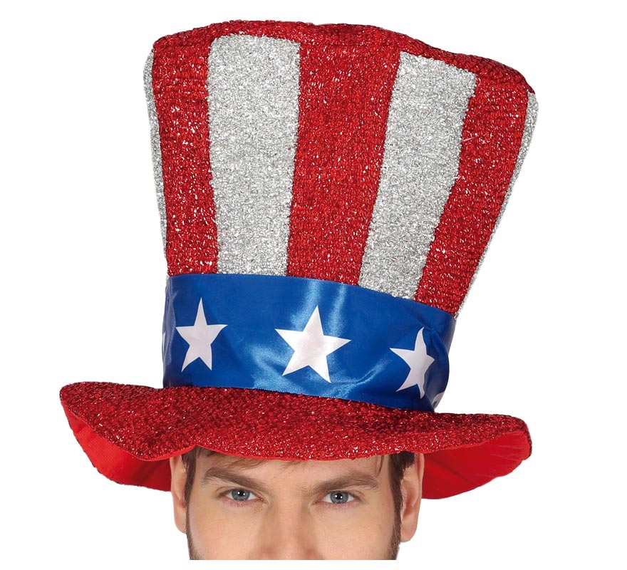 Giant American Flag Top Hat