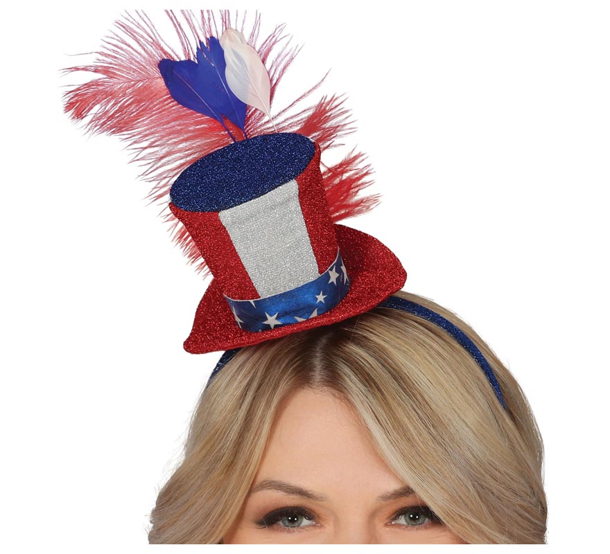 Mini Top Hat from America with Feather