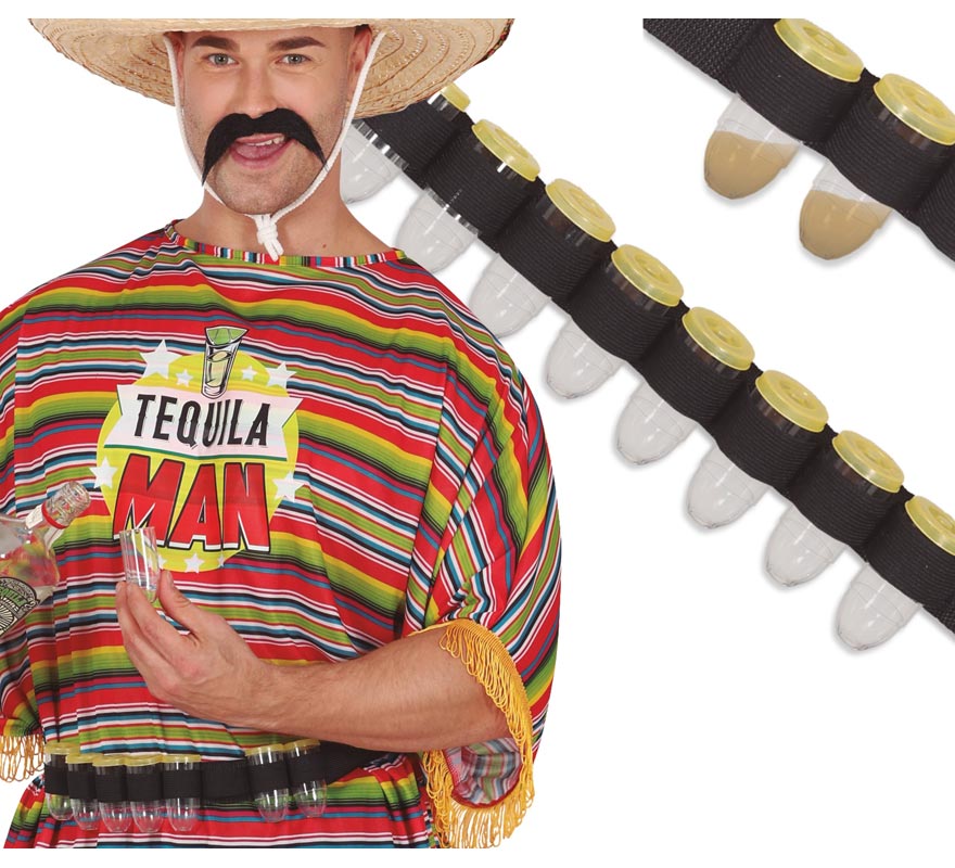 Ribbon with 8 Bullet Cups for Drinks Ribbon with 8 Bullet Cups for Drinks