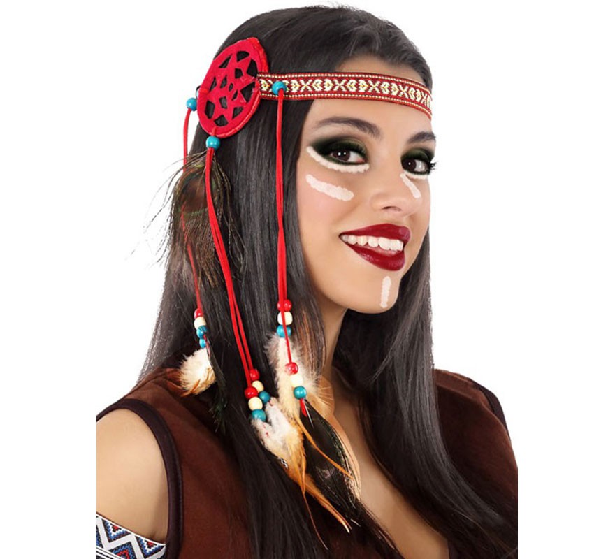 Indian Headband with Feathers