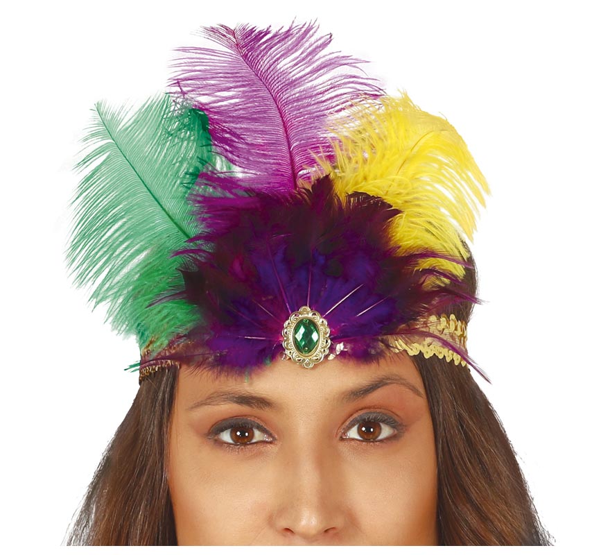 Sequin and Feather Ribbon