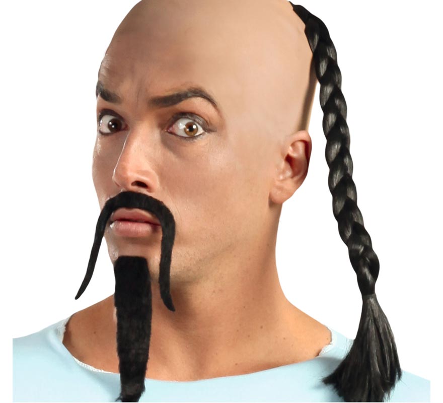 Rabo de cavalo preto de 40 cm