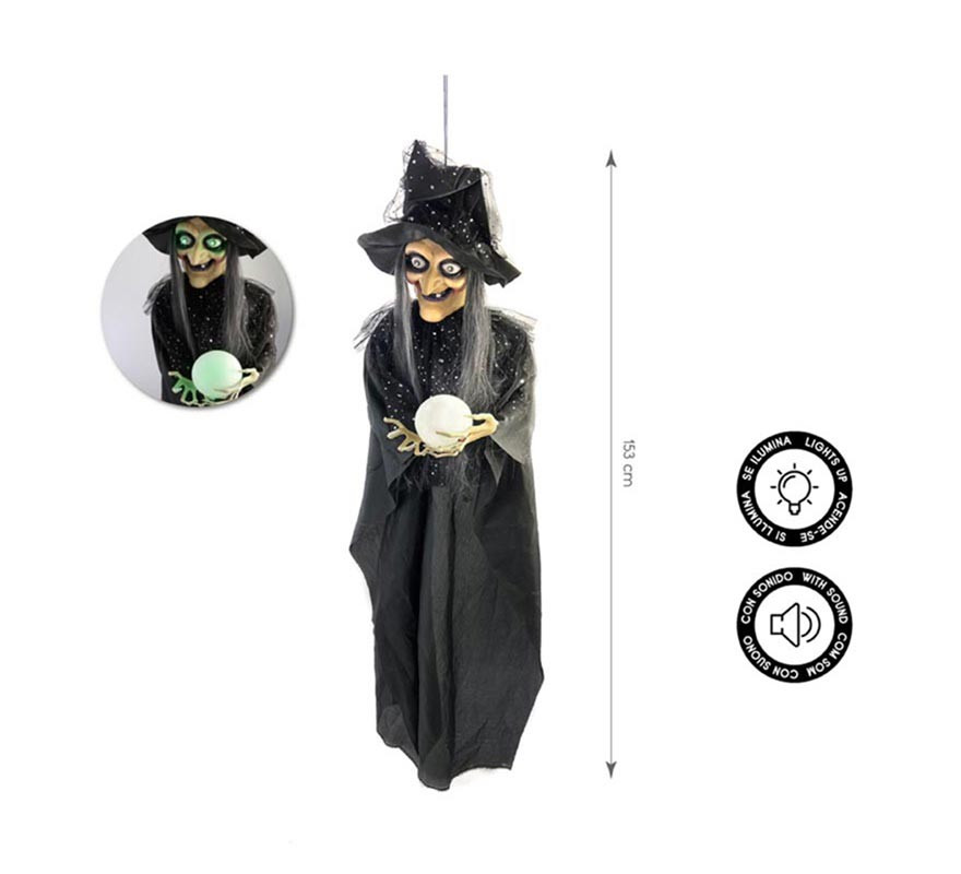 Light and Sound Witch Pendant 153x120 cm
