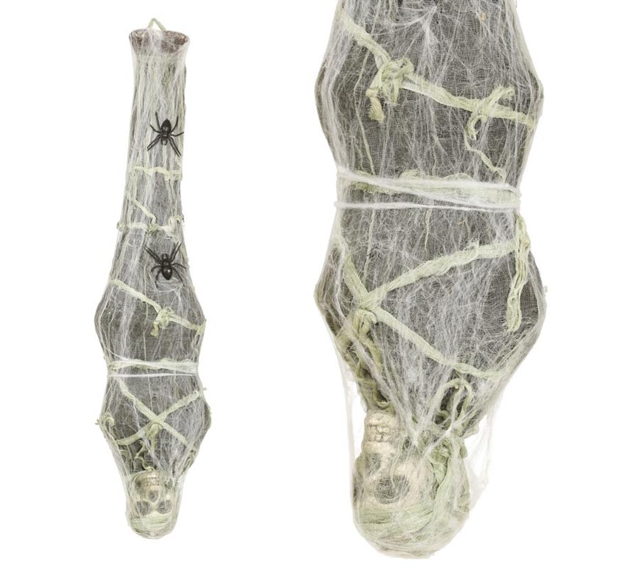 Spider Web Skeleton Pendant with Light 120 Cm