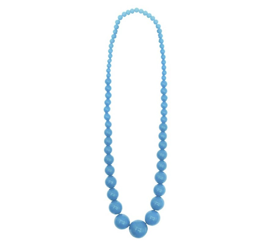 Colar de flamenco com contas turquesa de 25 cm