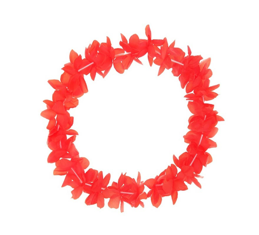 Colar Havaí vermelho médio 46 cm Colar Havaí vermelho médio 46 cm