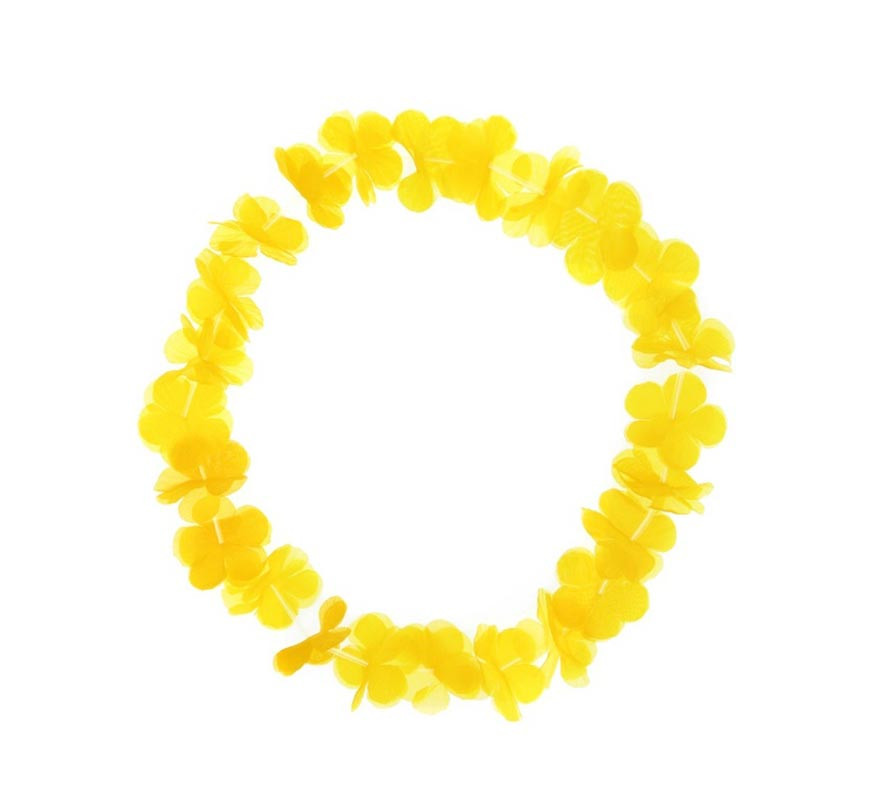 Small yellow Hawaii necklace 46 cm