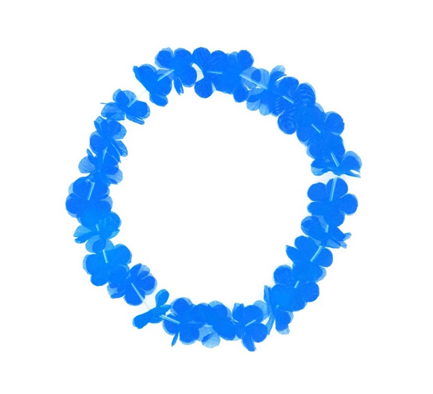 Colar pequeno Havaí azul 46 cm