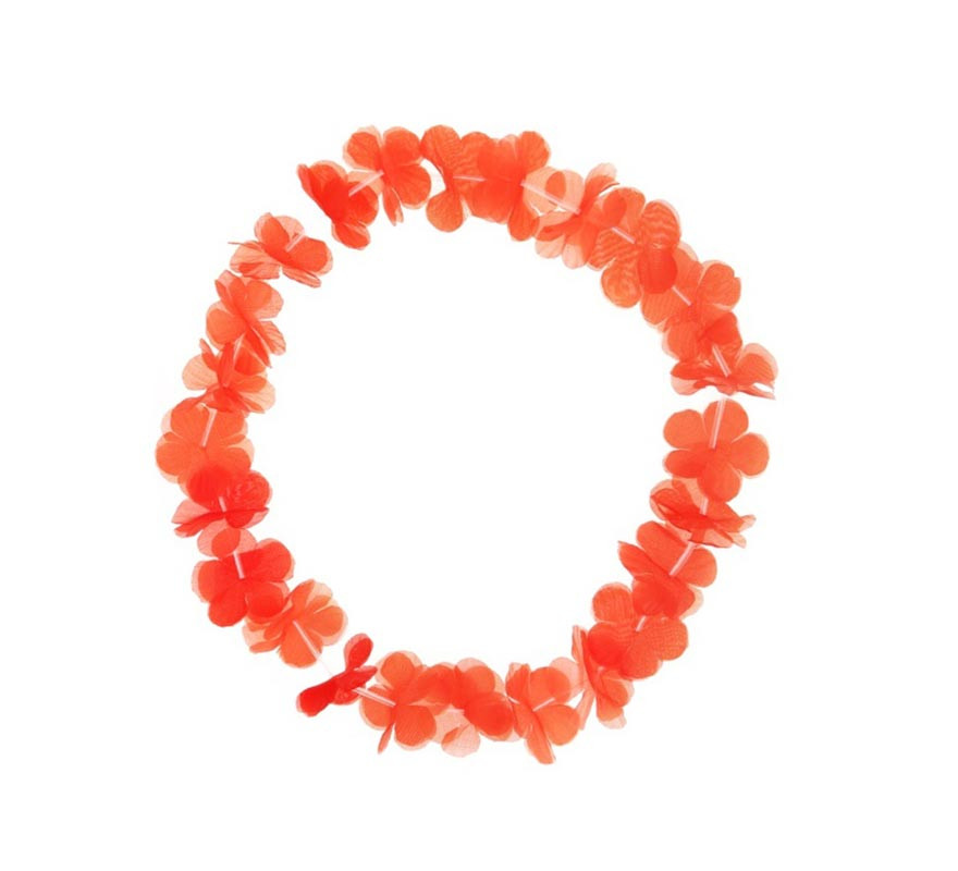 Colar pequeno Havaí vermelho 46 cm