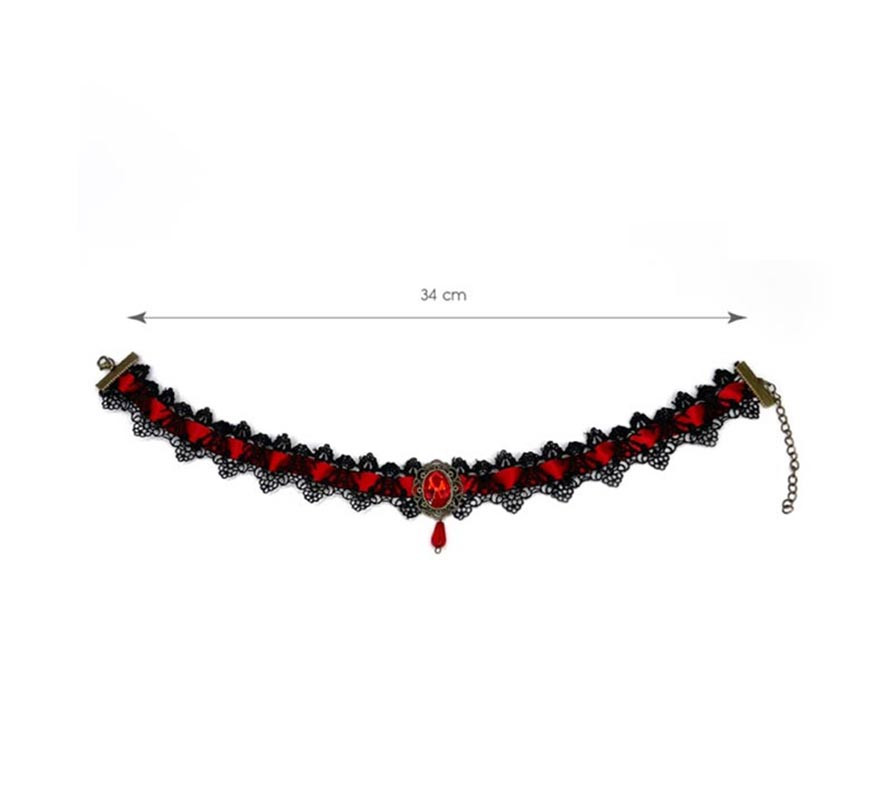 Vampiress choker necklace 34 cm