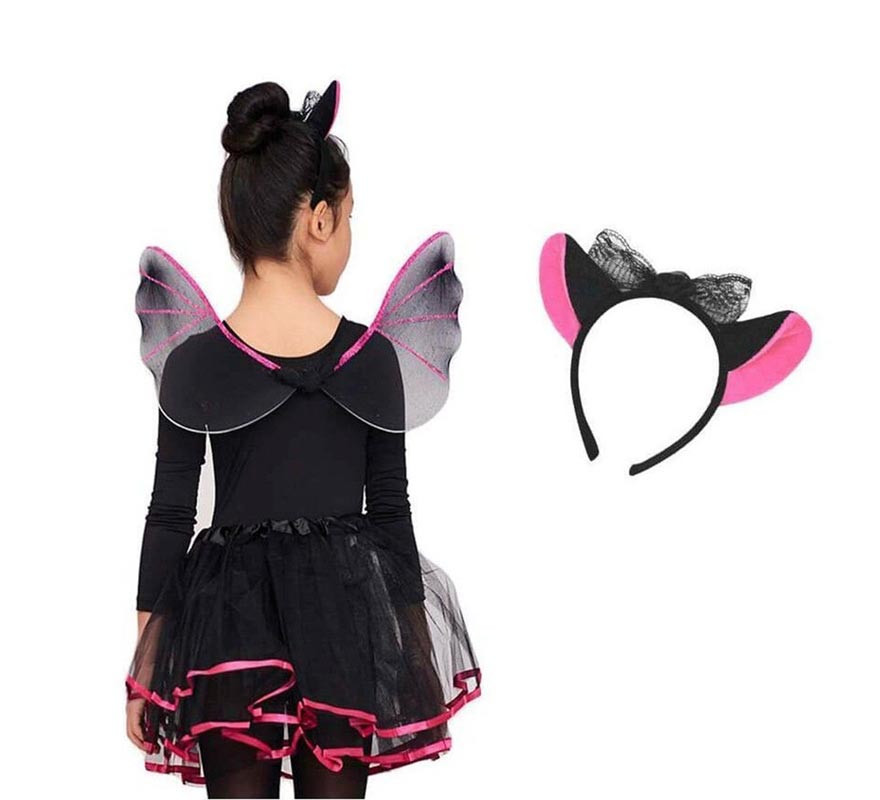 Conjunto Morcego Infantil: Tutu e Asas
