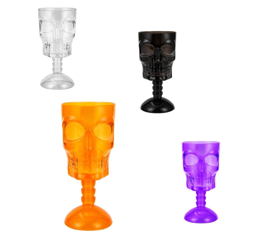 Copo Caveira 16,5x8x7 cm em várias cores