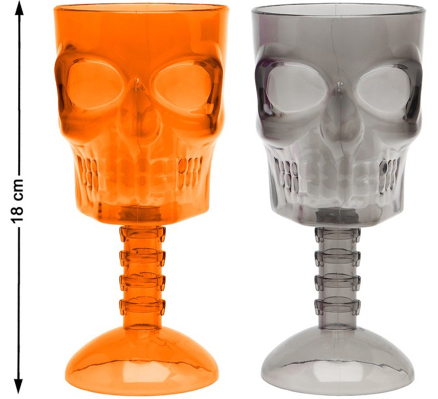 Skeleton Cup in 2 Assorted Colors 18 cm