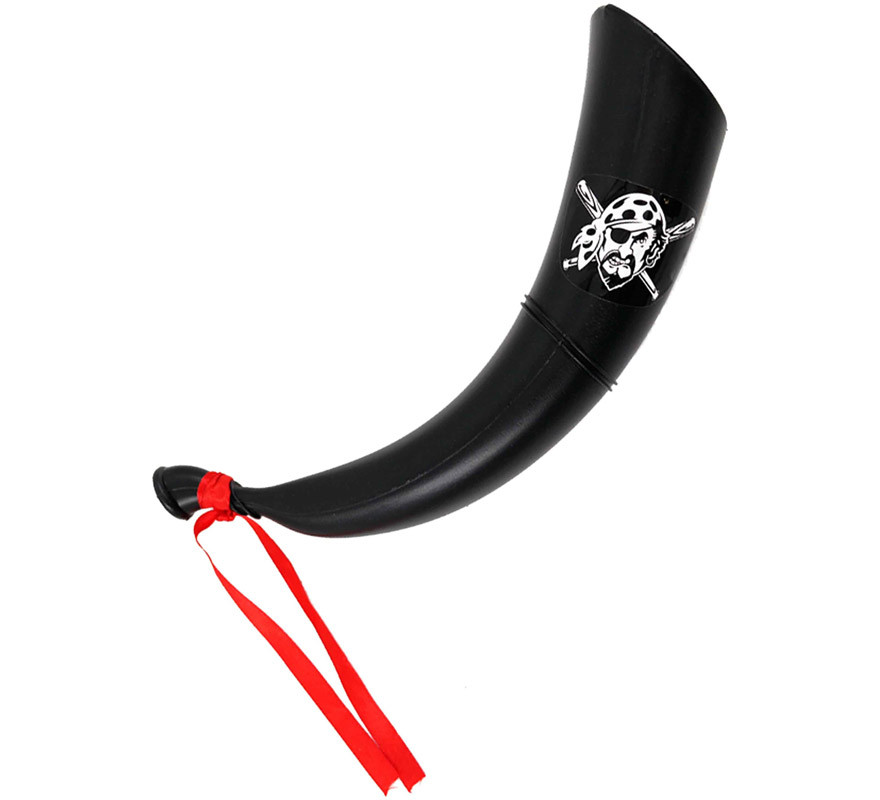 Black Pirate Bugle with 27 cm ribbon Black Pirate Bugle with 27 cm ribbon