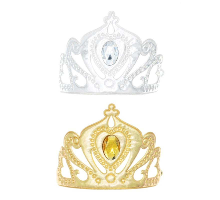 Elastic golden queen crown assorted colors