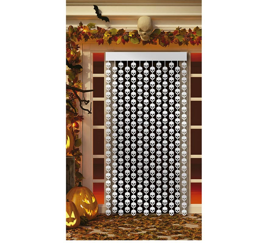 Metallic Skulls Curtain 100x200 cm