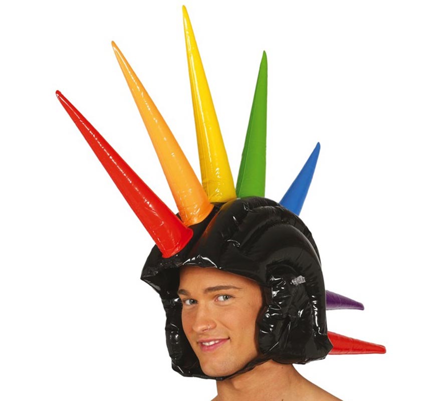 Crista Punk Inflável Multicolor