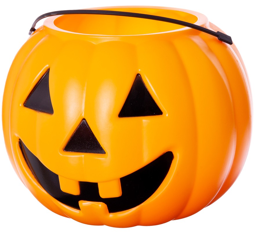 Pumpkin bucket for candy 19x23x23 cm