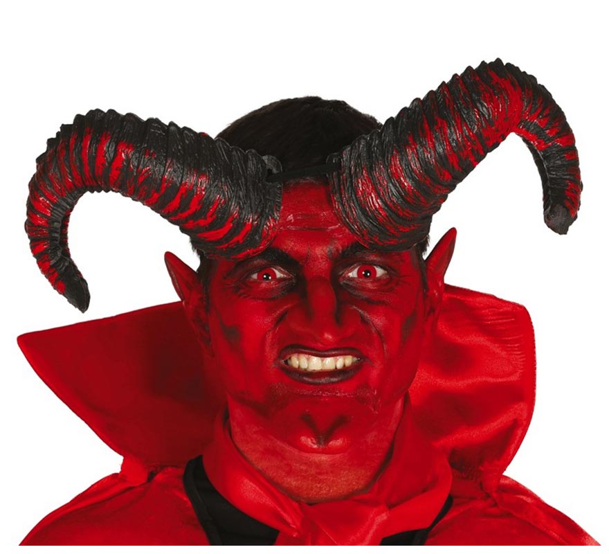 Demon Horns Wide 20 Cm