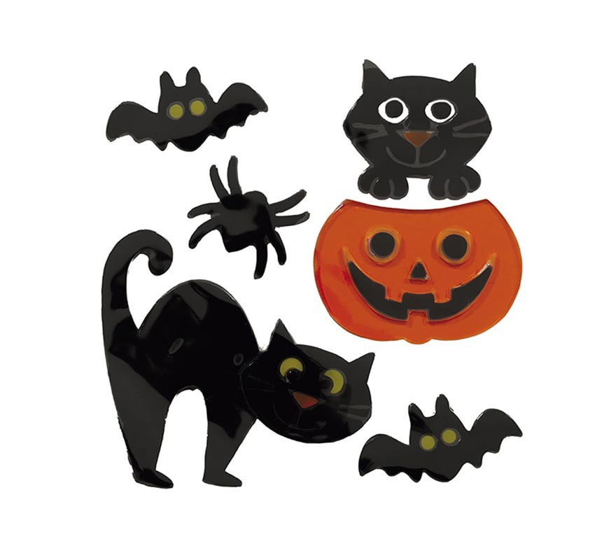 Decoração em Gel Gato Feliz 20x25 cm