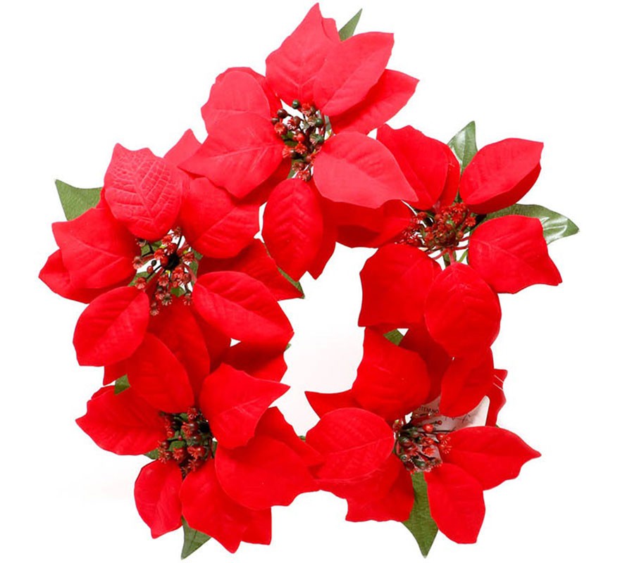 Poinsettia Door Decoration 25 cm