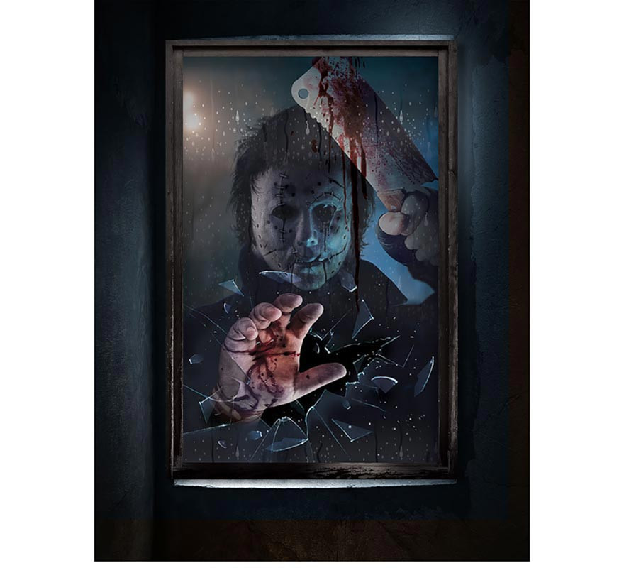 Halloween Killer Window Decoration 80x120 cm