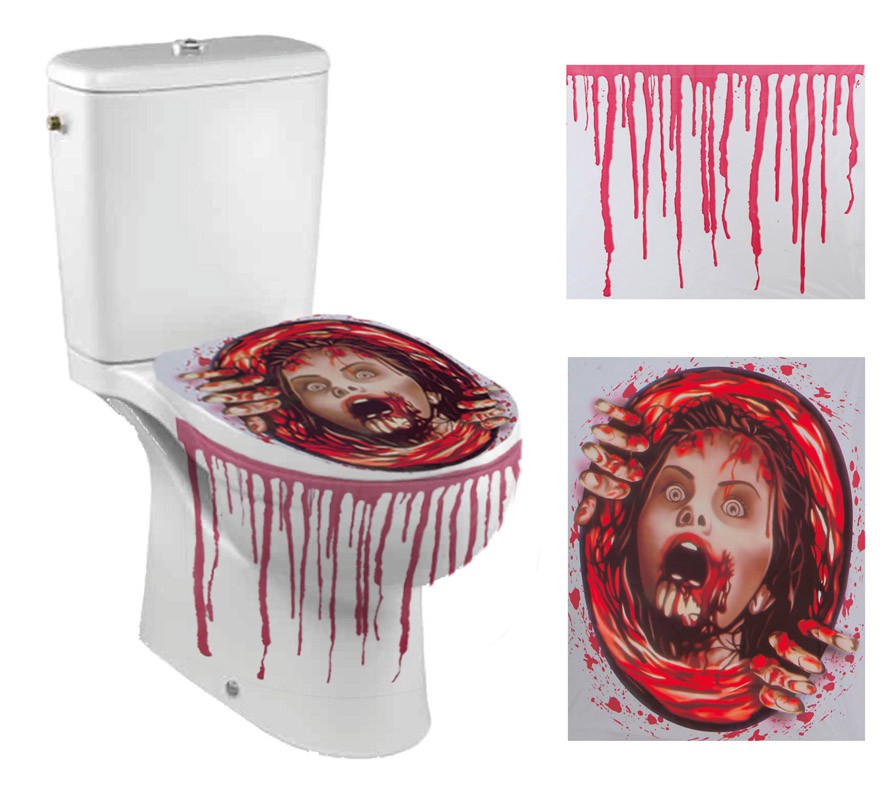 Decoração de WC Halloween