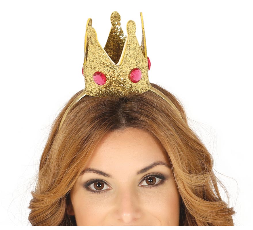 Headband with Golden Crown