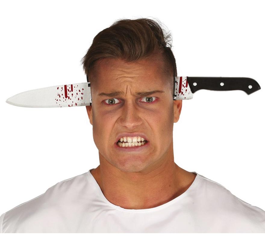 Headband with Knife and Blood