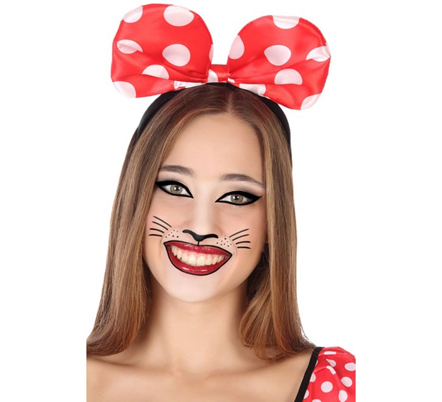 Diadema com laço vermelho