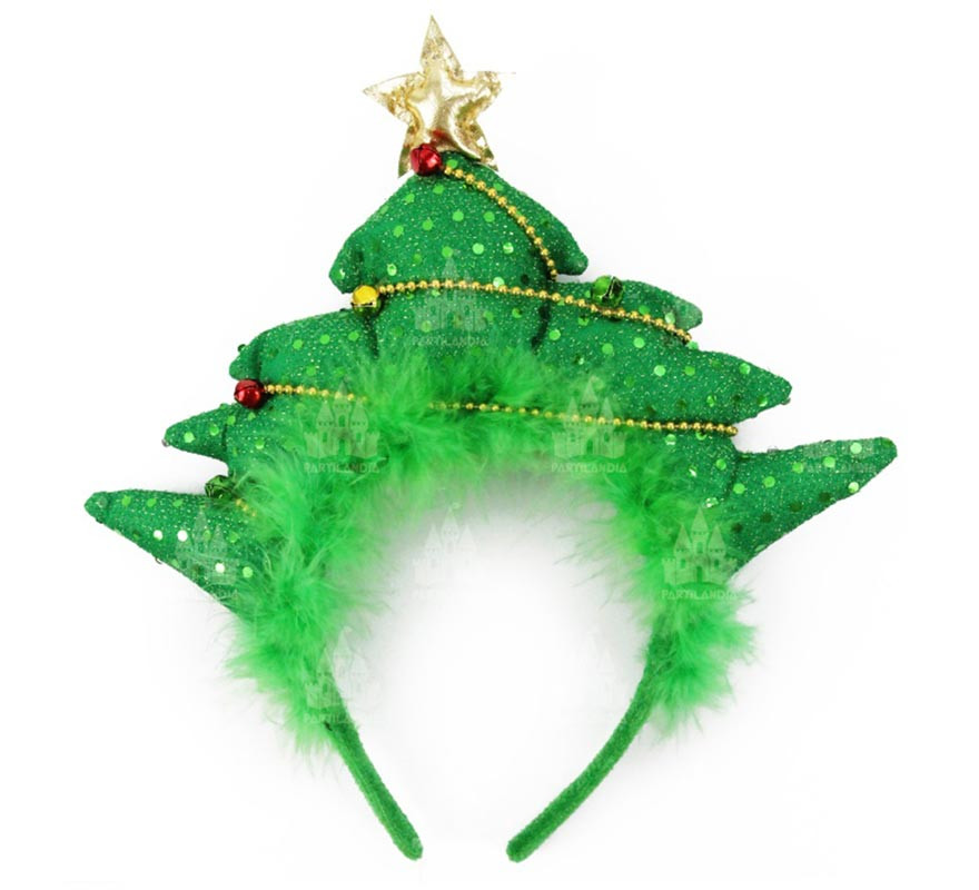 Tiara de árvore de Natal com estrela