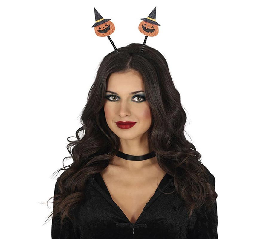 Tiara de abóboras com chapéu