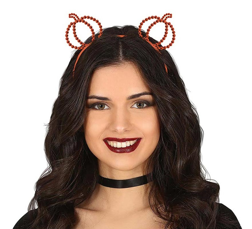 Orange Stones Pumpkins Headband
