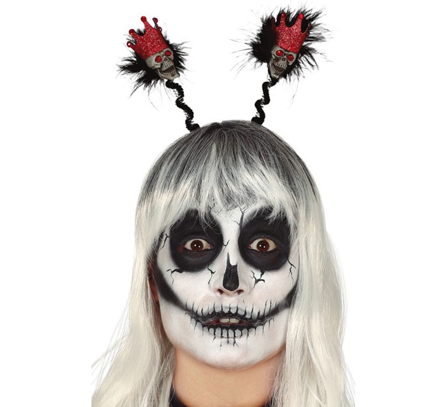 Skull Headband with Crown