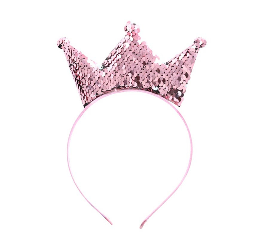 Lilac bling bling crown headband