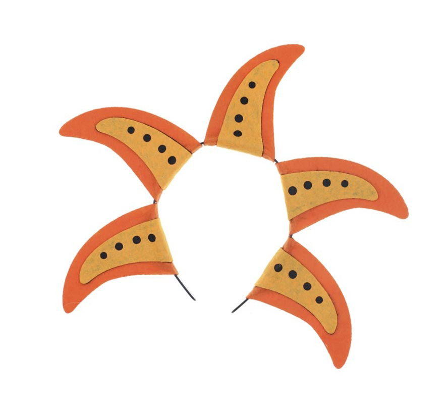 Orange Starfish Headband