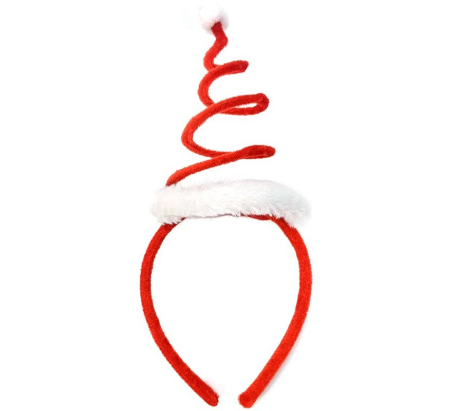 Red Spiral Santa Claus Hat Headband Red Spiral Santa Claus Hat Headband