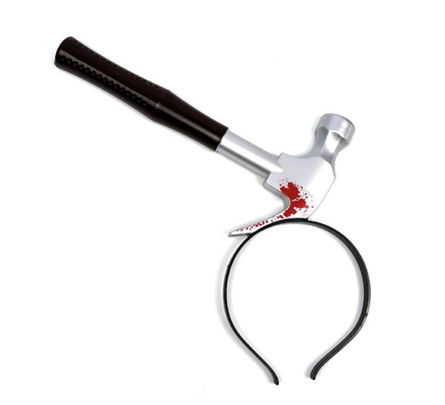 Hammer nailed with blood headband 31x24 cm