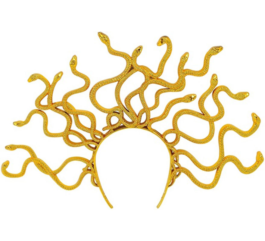Diadema de Medusa Dourada