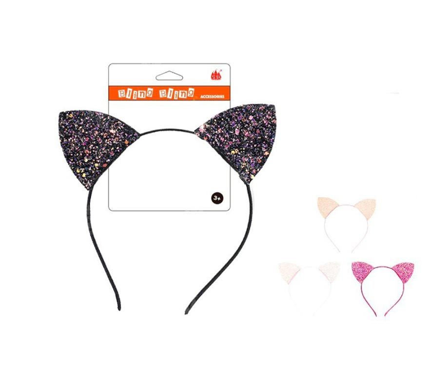 Cat Ears Headband bling bling assorted colors